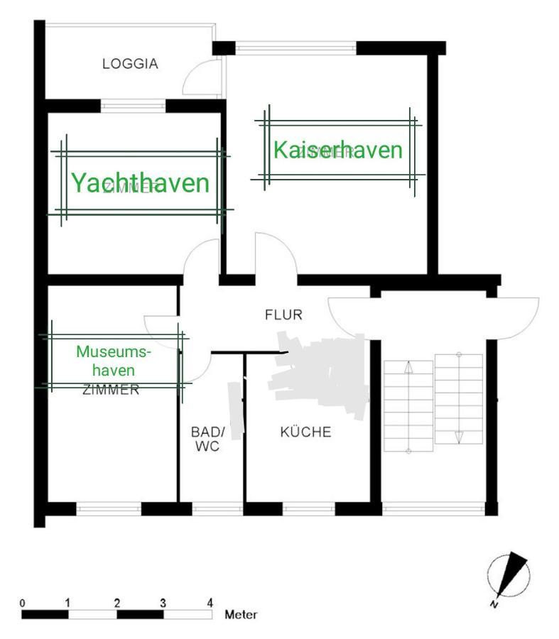 Ferienwohnung Breitschuhs Havenwelten Bremerhaven Ngoại thất bức ảnh